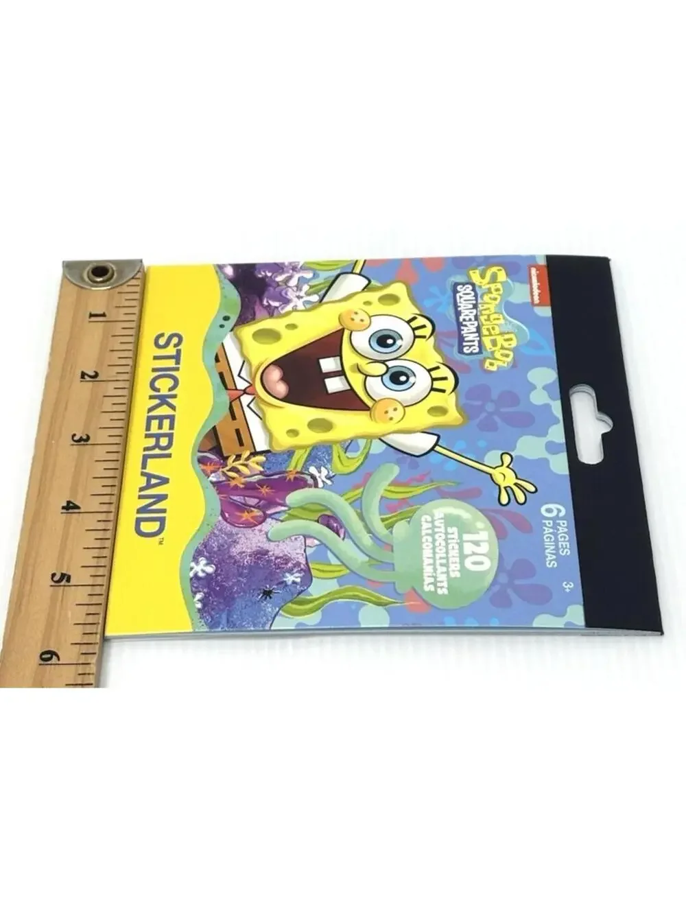 SpongeBob SquarePants Stickerland Pad 120 Stickers 6 Pages Nickelodeon New
